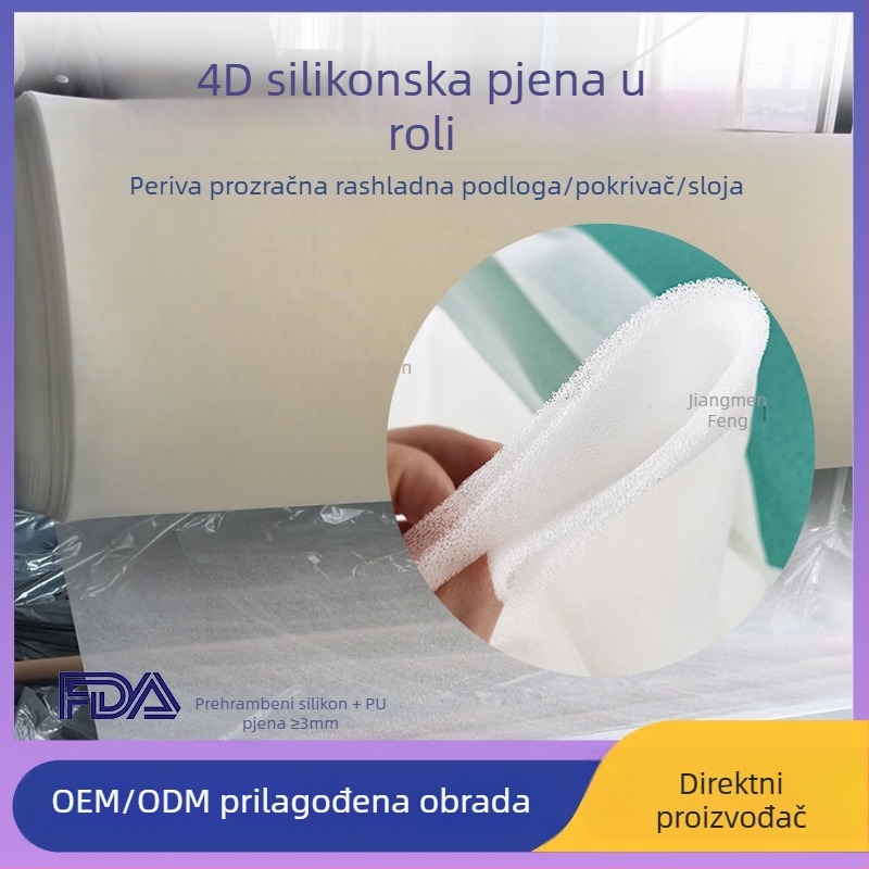 Dječja ljetna deka od prozračnog silikonsko-bavljenog materijala, osvježavajući osjećaj, periva, jezgra od slojevite silikonske spužve