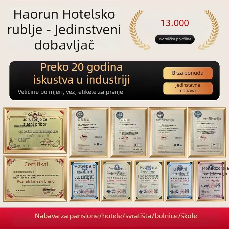 Xduo Četverodjelni set posteljine, 60 niti, 100% pamuk satenski, bijela, za hotele