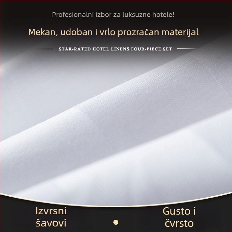 Bijeli pamučni saten posteljni list, za jednokrevetne krevete, 180 cm x 200–220 cm, moderni minimalistički stil