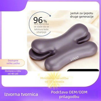 Vankúš za duboki san i njegu ljepote, za bočni san, bez pritiska na lice i oči, protiv bora, s memorijskom pjenom i sporim odzivanjem