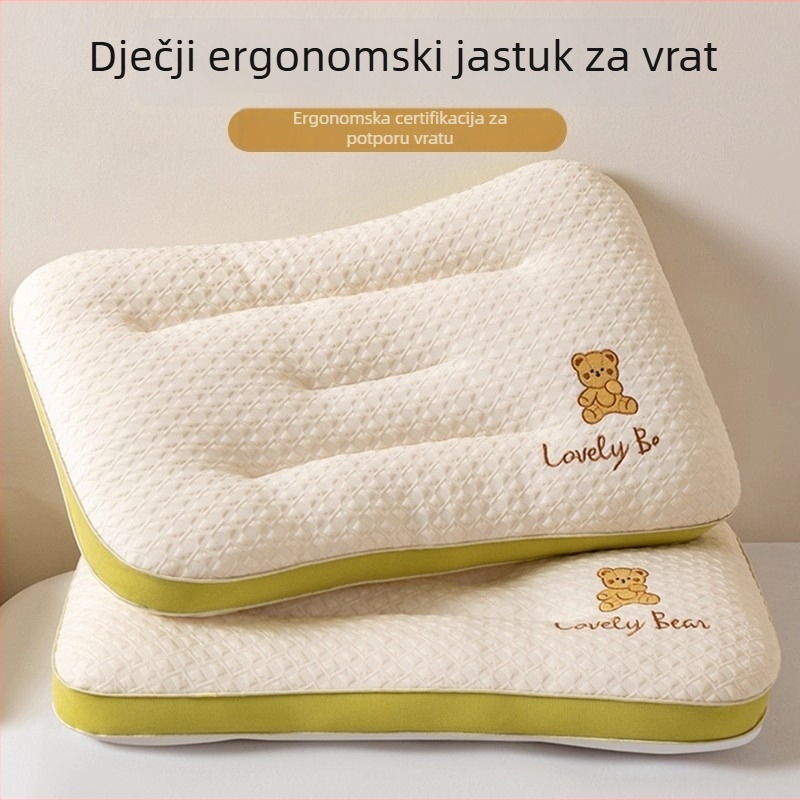 Jastuk za djecu s zonskom podrškom vrata, ljetni san, za uzrast 1–10 godina, pravokutnog oblika, punilo od poliester vlakana, navlaka od pletene pamuka