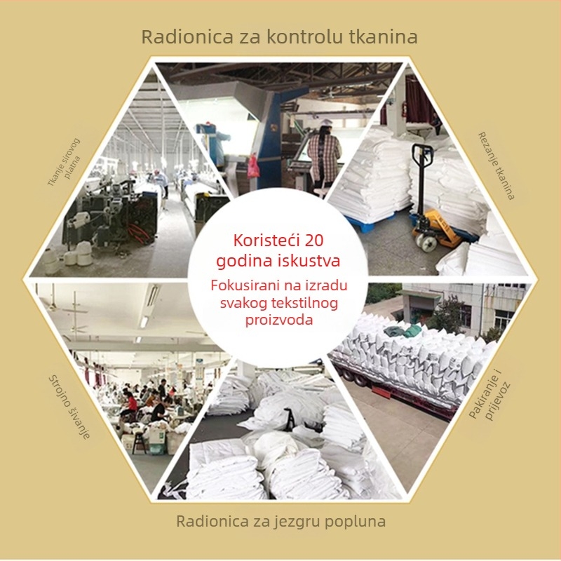 Unutarnja navlaka za jastuk s trostranom zaštitom, vodootporna, otporna na ulje i mrlje za hotelsku posteljinu