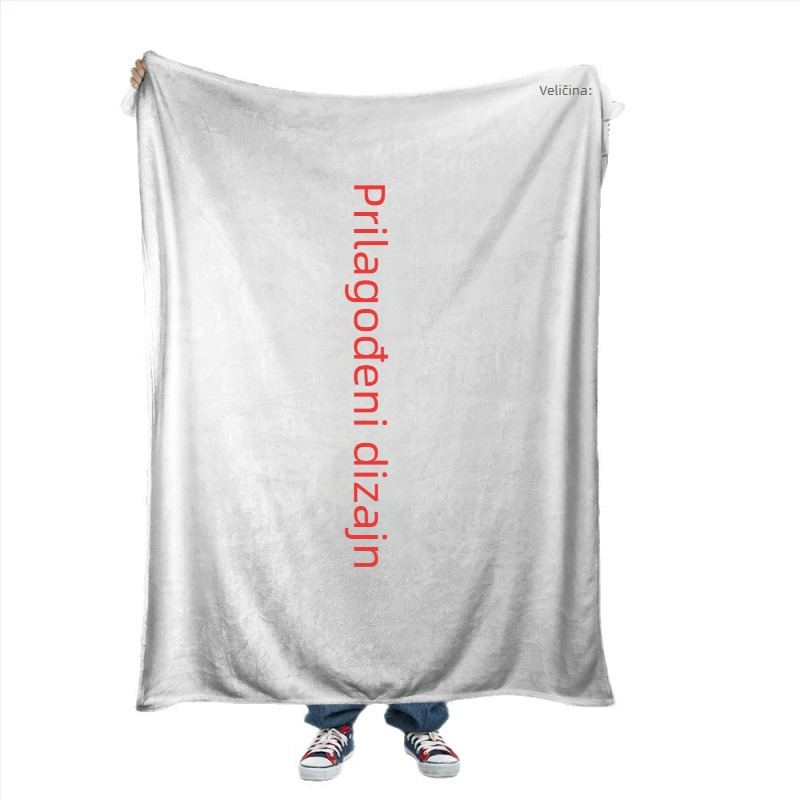 Personalizirana flanel deka za klimatizaciju, uredski odmor, šal i pokrivač