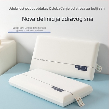 Jastuk za vrat od memorijske pjene, hotelskog stila, bez pritiska, sporo oporavak