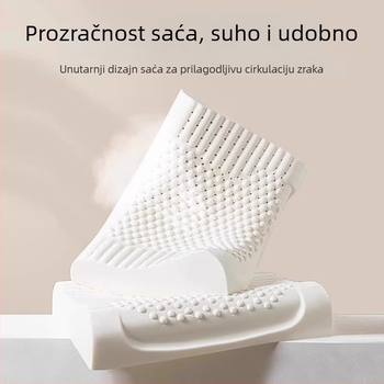 Prirodni latex jastuk za vratnu podršku, potpora cervikalnoj kralježnici, jezgro jastuka od lateksa, univerzalni model za odrasle