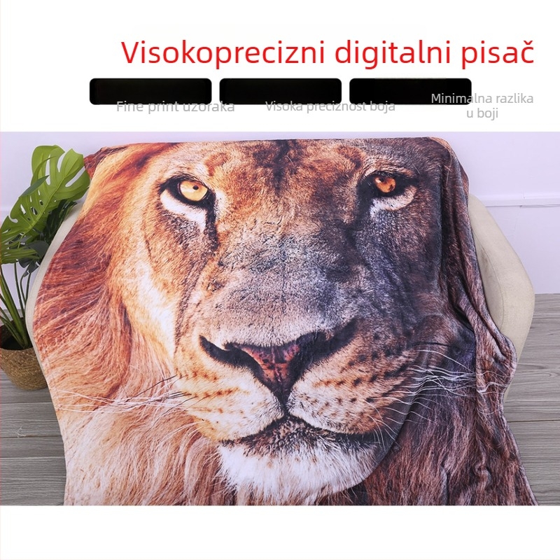 Prilagodljiva 3D digitalno otisnuta flanel deka – poliester, različite veličine
