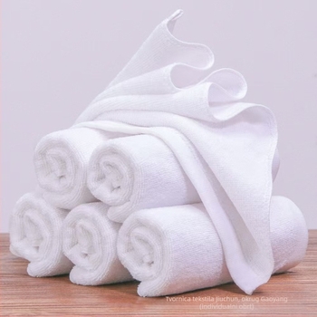 21 komada čistobijelih ručnika, 100 g, debeli, mekani i upijajući, za hotelsku i spa upotrebu