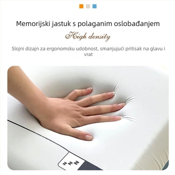 Jastuk od memorijske pjene s valovitim jezgrom za podršku vrata pri bočnom snu