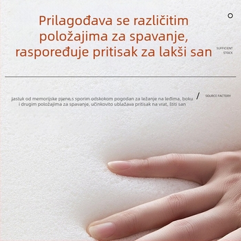Jastuk od memorijske pjene s sporim odzivanjem, hotelskog stila, za vrat, unisex