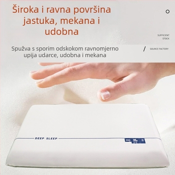 Jastuk od memorijske pjene s sporim odzivanjem, hotelskog stila, za vrat, unisex