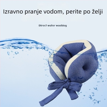 Nova prilagodljiva U-oblik jastuk za vrat, s toplom baršunastom tkaninom, bočna podrška iz više kutova, višefunkcionalan jastuk za kratke dremke