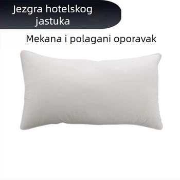 Hotelski ulošci za jastuke – punilo od perja i velura, navlaka od 100% pamuka, pravokutnog oblika, bijela