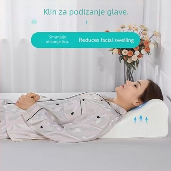 Jastuk ljepote od memorijske pjene za spavanje — potpora nogama i koljenima, oporavak nakon operacije lica, vježbanje položaja tijekom spavanja, pravokutni oblik, sporo oporavljenje