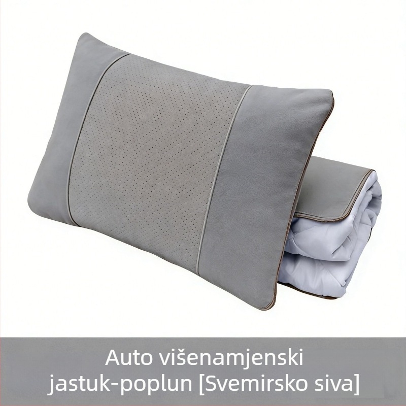 Auto jastuk i deka, dvostruka funkcija, sklopivi, vrhunske kvalitete