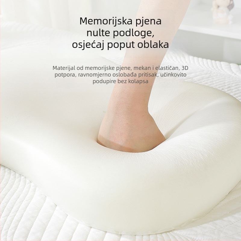 Dječja jastučnica od memorijske pjene za četiri sezone, jezgrom i navlakom – perivi set