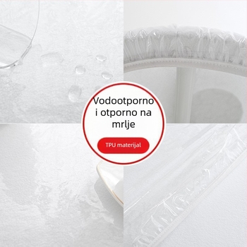 Prozirni kružni TPU podmetač za stol – zaštita od prašine, vodootporan, otporan na ulje, protuklizna zaštita za stol i stolice