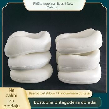 Jastuk od memorijske pjene u obliku U za vrat s dvostrukim vrhovima