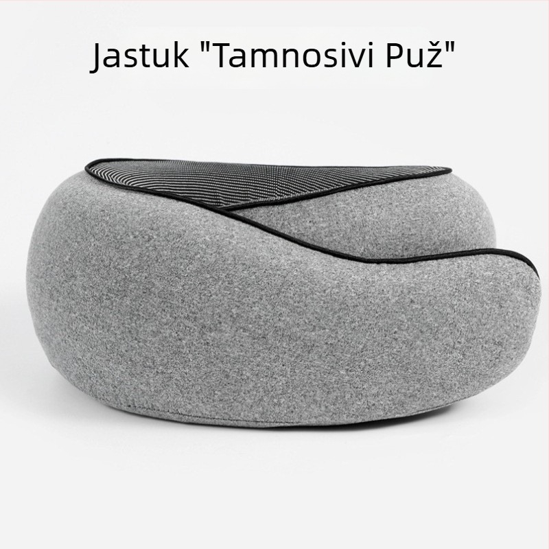 U-oblik neck pillow s memorijskom pjenom, spor odziv, prijenosna za putovanje avionom, moderni minimalistički dizajn