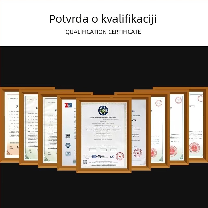 Lateksna putna jastučnica za vrat, U-oblik podrške za letove i vožnje automobilom — lagana i prenosna.