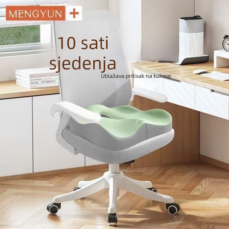 Jastučić za sjedenje od memorijske pjene za stolicu, automobil, čajni stol i ured – udoban za duže sjedenje, elegantan jastučić za sjedenje