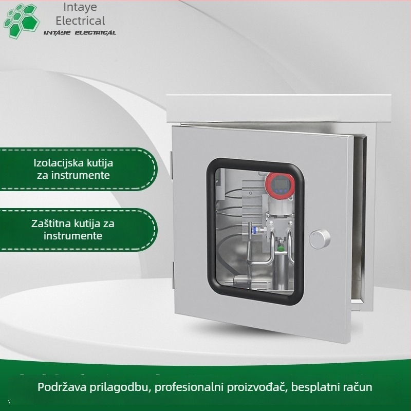 Nehrđajuća čelična kutija s izolacijom za instrumente, zaštitna kutija za pH metar i protokomjer, transmiter, kutija za instrumente 655 s grijaćim sustavom