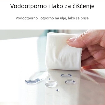 Prozirni PVC elastični stolnjak za okrugle i pravokutne stolove — vodootporan, otporan na ulje, jednostavan za čišćenje