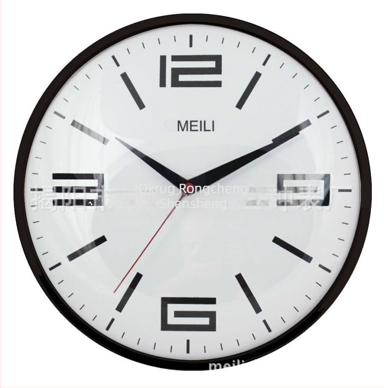 Meili 12-inčni plastični zidni sat s obrnutim brojevima i pokretom suprotnim smjeru, prilagodba logotipa