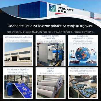 Komerični ulazni prostir za vrata, protuklizni, s mogućnošću prilagodljivog logotipa, deblji, otporan na prljavštinu i upija vodu