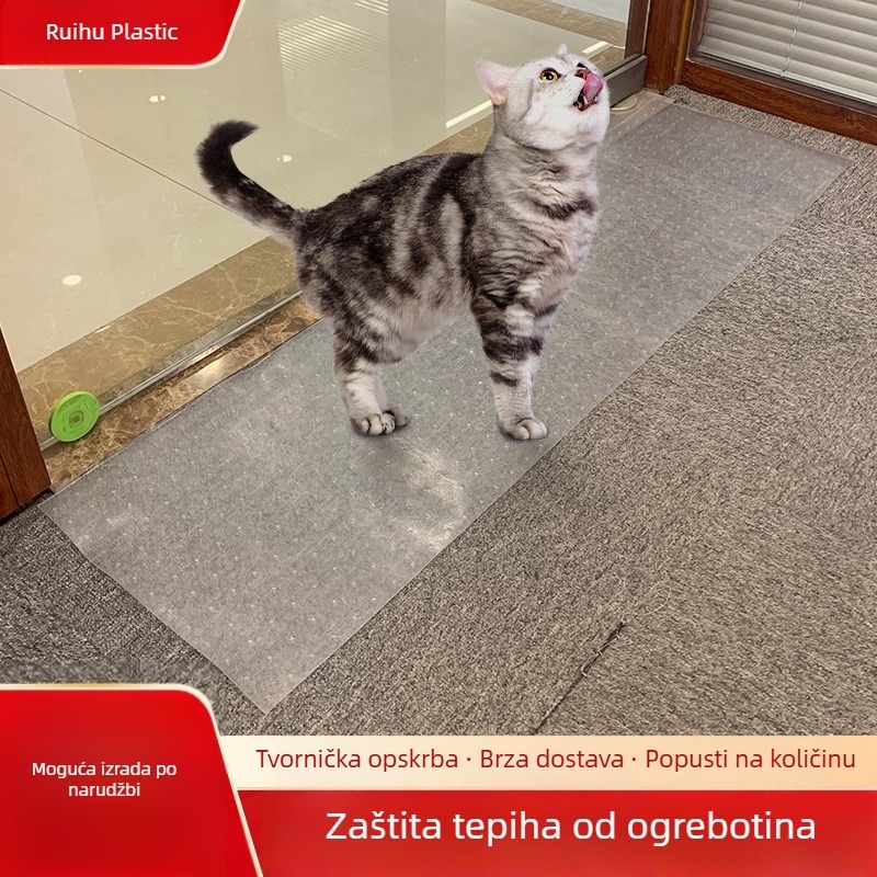 Zaštitna prostirka za tepih protiv ogrebotina mačaka – za dnevni boravak, kauč, stolić za kavu i noćni tepih uz krevet