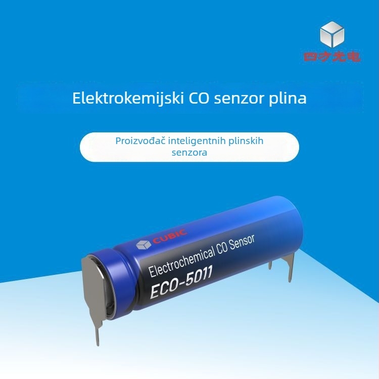Elektrokemijski CO senzor, baterijsko napajanje, visoko precizna detekcija uz ekološki elektrolit