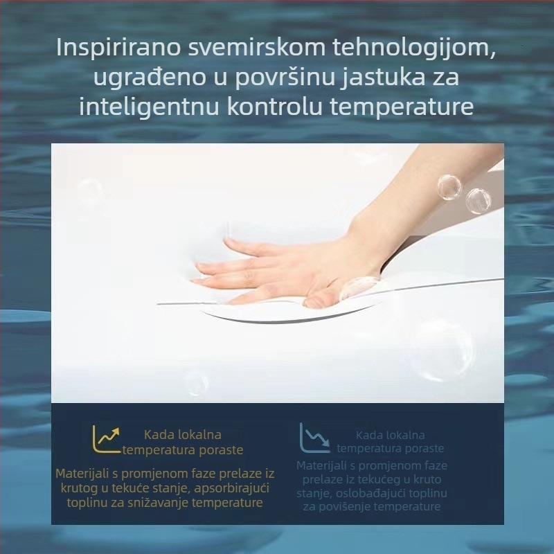 Druga generacija jastuka za duboki san Pro s dvostrukim jezgrom, bez pritiska, sporo odzivna memorijska pjena, za hotel i kućnu upotrebu, podrška za vrat