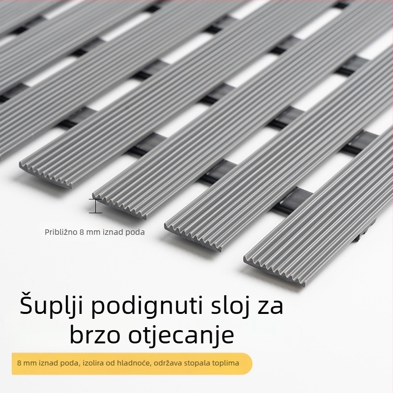 Moderna PVC protuklizna prostirka za kupaonicu za tuš, kvadratnog oblika