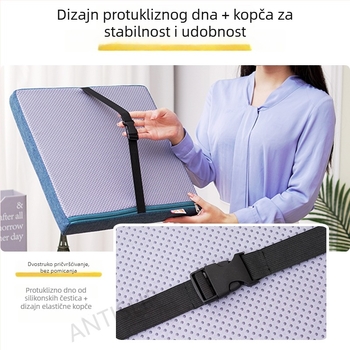 Učenicki jastučić za sjedenje, sprječavanje bolova pri dugom sjedenju, spužvasti jastučić za školski stol i uredski stol, uredski jastuk za sjedenje