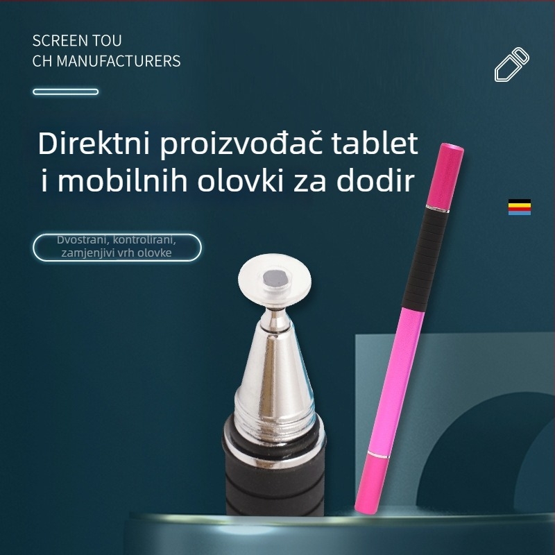 Univerzalni magnetni kapacitivni stilus s diskom za mobilne uređaje, prenosno olovko za crtanje na dodirnom zaslonu