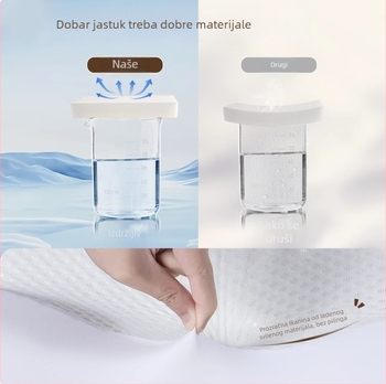 Jastuk od memorijske pjene za potporu vratne kralježnice, ergonomski oblik leptira, za bočno spavanje