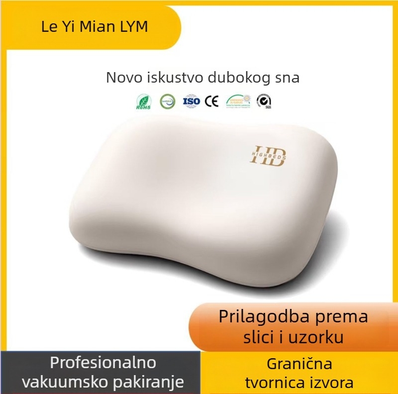 Jastuk od memorijske pjene za potporu vratne kralježnice, ergonomski oblik leptira, za bočno spavanje