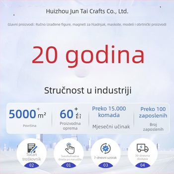 Prilagodljiva figura od PVC smole, crtani stil – ukras