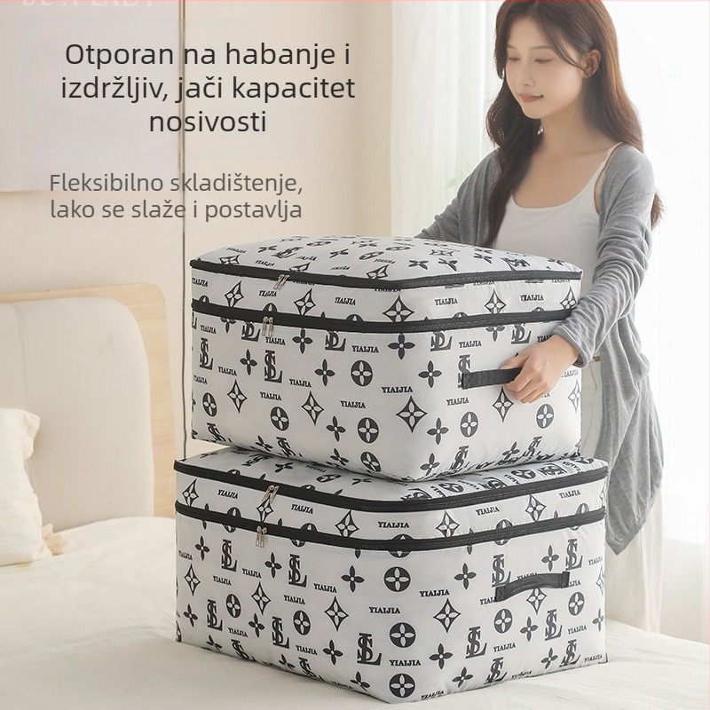Sklopiva kutija za pohranu od Oxford tkanine za odjeću, organizator garderobe velikog kapaciteta, otporan na vlagu i prašinu