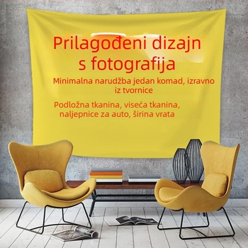 Kreativni goblen s dinosaurom — prilagođeno vašoj fotografiji, dekor za dnevni boravak i spavaću sobu