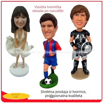 Prilagođena bobblehead figura od smole – portret sportaša u karikaturi stilu