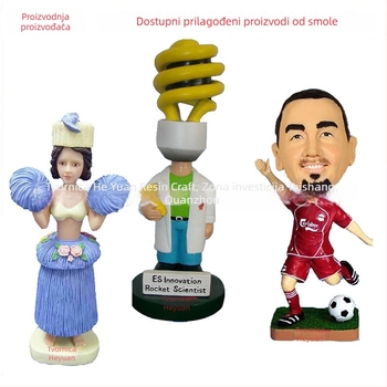 Prilagođena bobblehead figura od smole – portret sportaša u karikaturi stilu