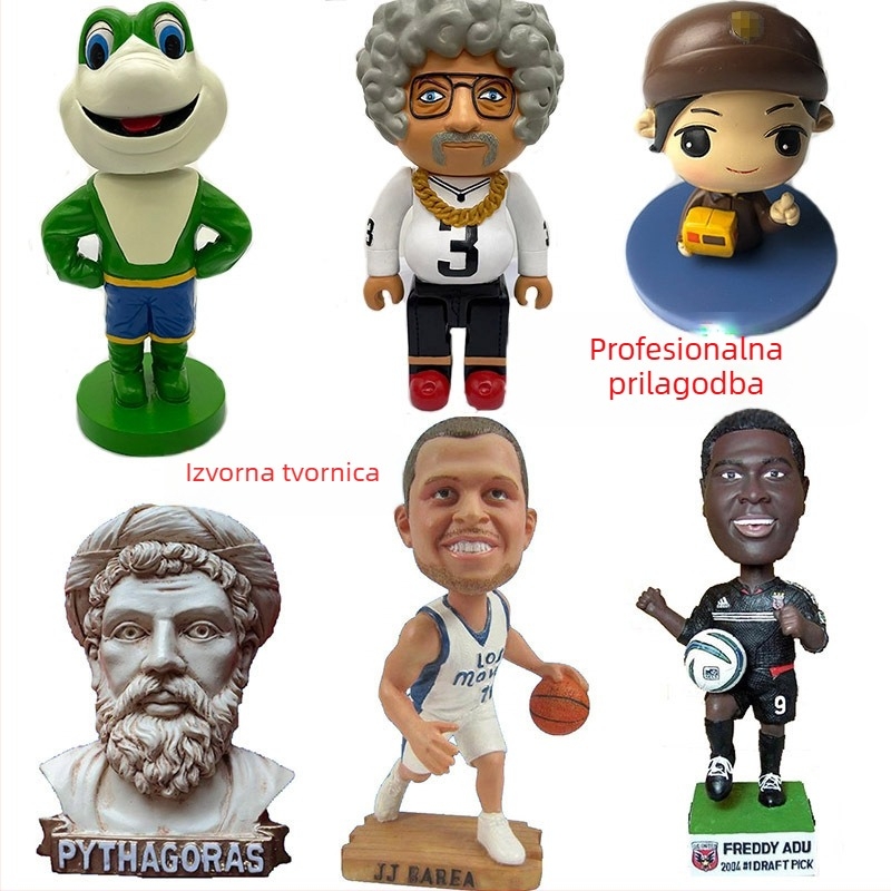 Prilagođena bobblehead figura od smole – portret sportaša u karikaturi stilu