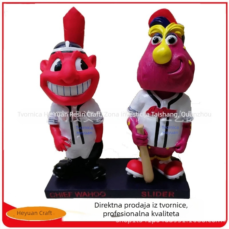 Prilagođena bobblehead figura od smole – portret sportaša u karikaturi stilu
