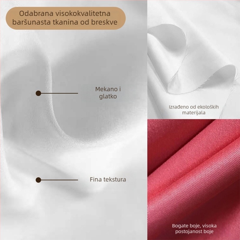 Tapiserija od velura s teksturom breskve, pozadina za fotografije i dekoracije za zabave, četverokutnog oblika, 100% poliester, nordijski stil