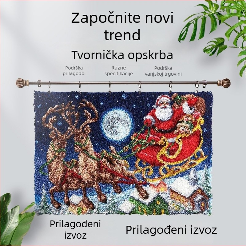 DIY goblen od vunenih vlakana — ručno tkan tapiserija za zid, visoka kvaliteta, moderan minimalistički dizajn