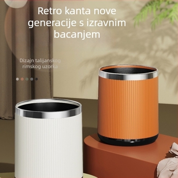 Plastični okrugli kantu za otpad od 10 L za kućnu uporabu – dnevni boravak, kuhinja, kupaonica