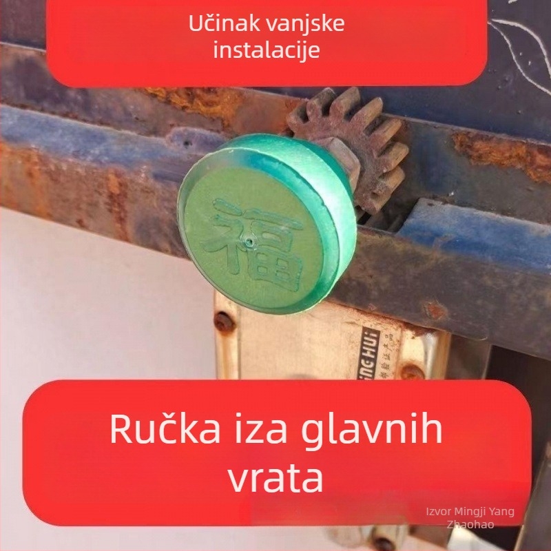 Starinska brava za vrata s okruglom kuglastom ručkom od nehrđajućeg čelika