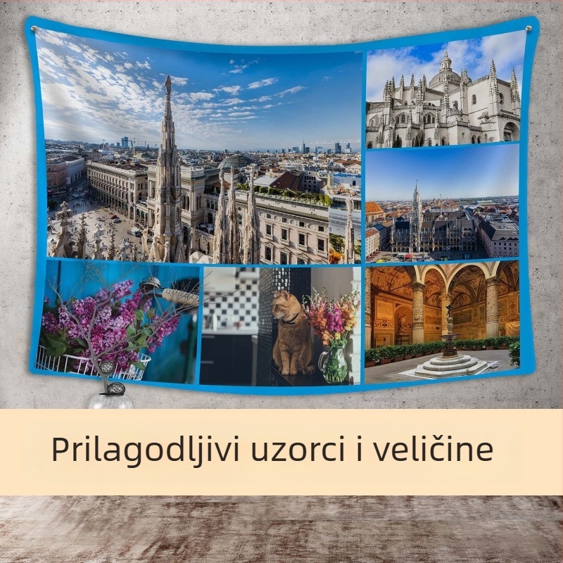 Tapiserija pozadinsko platno u Instagram stilu za dnevni boravak i spavaću sobu – pravokutni zidni ukras za rođendan