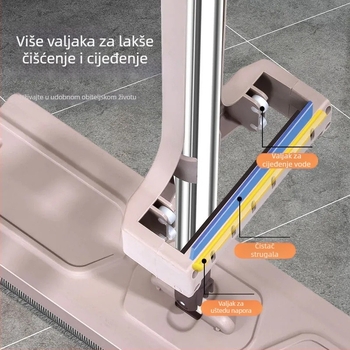 Novi ravni mop za suho i mokro čišćenje uz upijajuću podlogu