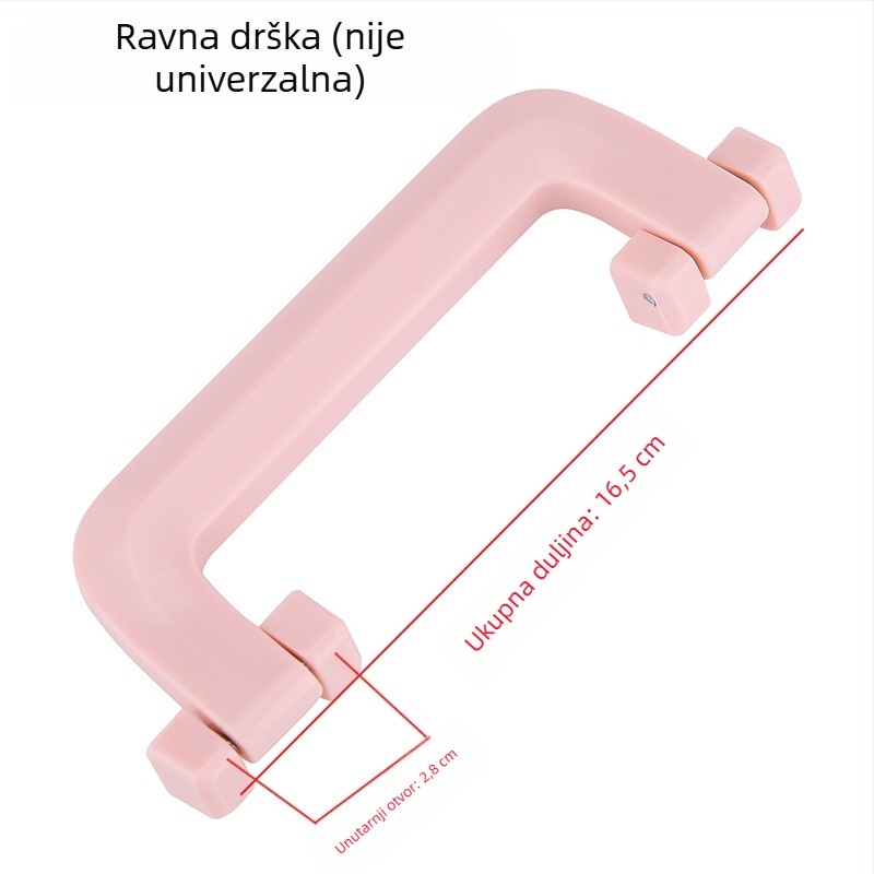 Drška za prtljagu s aluminijskim okvirom – zamjena ručke za kofer sa sporim odzivom povratka